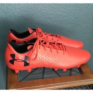 Under Armour Men's Magnetico Pro Frim Ground Soccer Cleat, Red, Size 13, NEW NWT